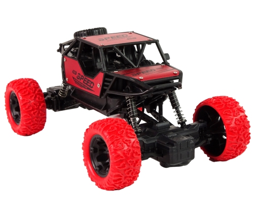 Remote Controlled Terrain Car R/C 1:18 Red.