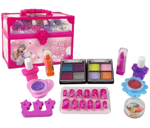 Children's Makeup Set Trunk Pink