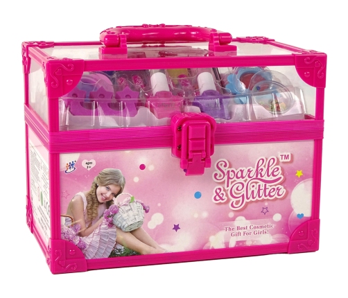 Children's Makeup Set Trunk Pink