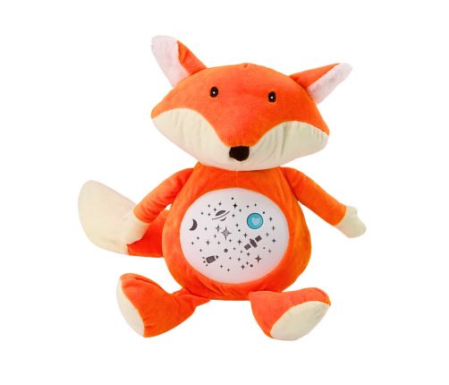 Plush Teddy Bear Sleeping Lights Sounds Night and Day Mode Fox