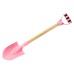 Sand Shovel Wooden Handle Pastel Pink 60cm