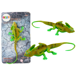 Green Rubber Lizard Figurine