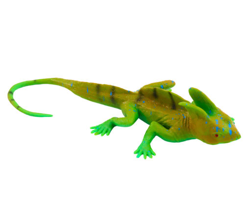 Green Rubber Lizard Figurine