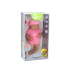 Baby doll in pink clothes, hat, pacifier, and blanket