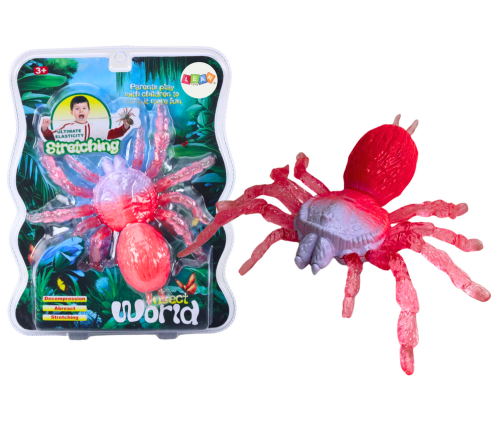 Stretchy Spider Figure Toy Stretchy Pink