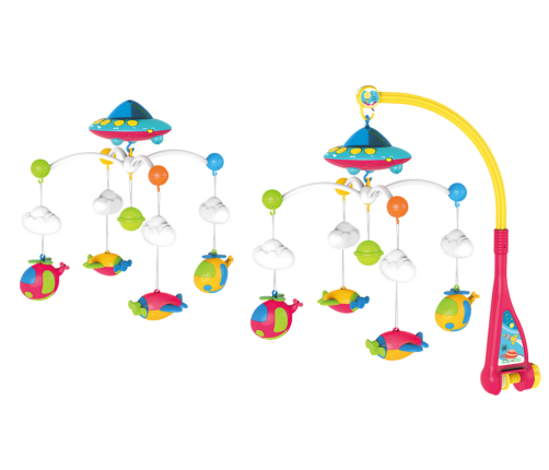 Crib Carousel for Baby Ufo Planes Projector 108 Melodies