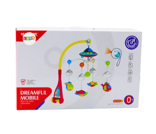 Crib Carousel for Baby Ufo Planes Projector 108 Melodies