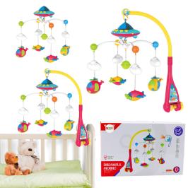 Crib Carousel for Baby Ufo Planes Projector 108 Melodies