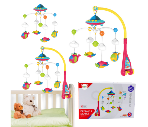 Crib Carousel for Baby Ufo Planes Projector 108 Melodies