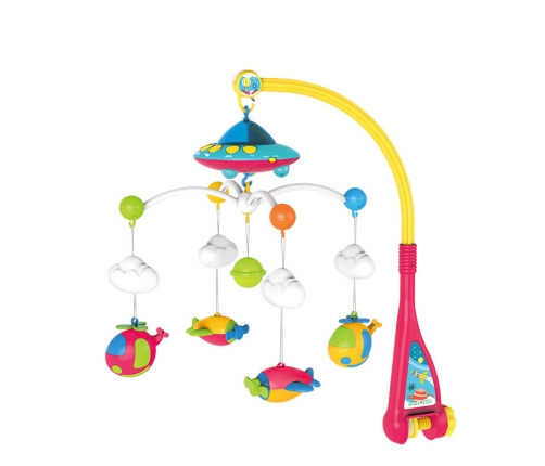 Crib Carousel for Baby Ufo Planes Projector 108 Melodies