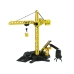 Remote Controlled Crane R/C Construction Machinery Set Concrete Dump Truck