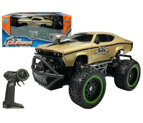 Remote controlled Car Off-road R/C Golden High Wheels