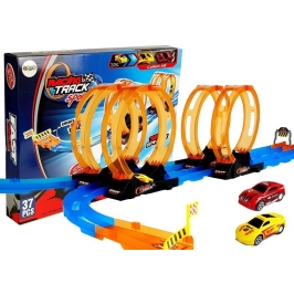 Race Track with 4 Loops, Two 181 cm Cars