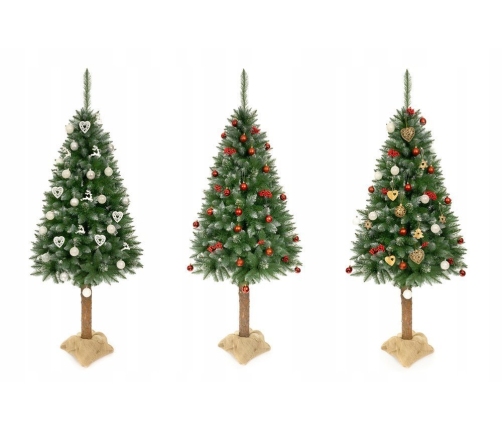 Artificial DIAMOND SPRUCE CHRISTMAS TREE ON THE Trunk 180 cm