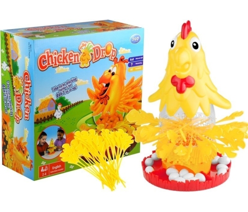 Chicken Drop Funny Family Game Coop Eggs Feathers Plucking Pluck