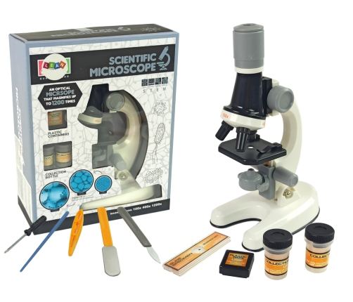 Children's Microscope Educational White Kit