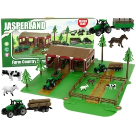 Farm Barn Animal Homestead Farm Two Tractors