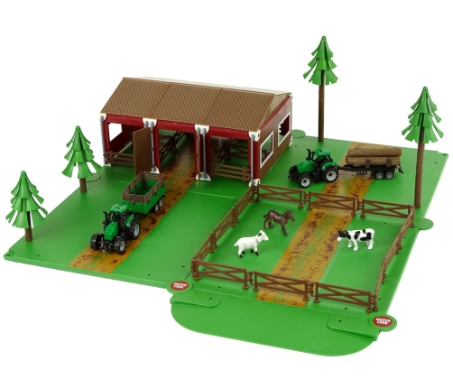 Farm Barn Animal Homestead Farm Two Tractors