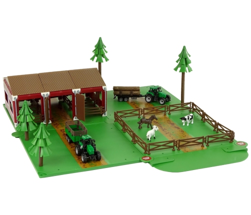 Farm Barn Animal Homestead Farm Two Tractors