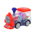 Happy toddler locomotive  LED lights and moving wheels With friction drive