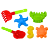 Sand Toy Set, Shovel, Rake, Molds, 6 pcs.