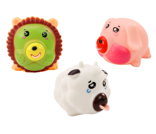 A squishy Animals Lion Pig Cow Antistress Soft Figurine MIX