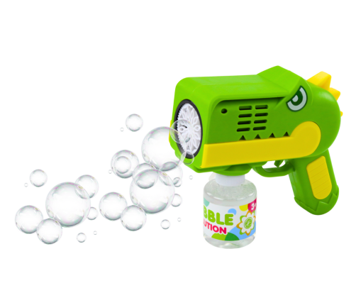 Green Dinosaur Light Bubble Gun