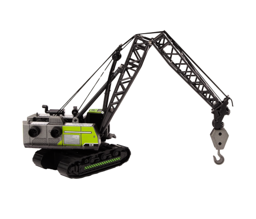 Crawler Crane Metal Hook Crane 1:55 Black and Green