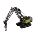 Crawler Crane Metal Hook Crane 1:55 Black and Green