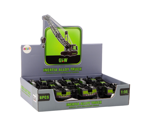 Crawler Crane Metal Hook Crane 1:55 Black and Green