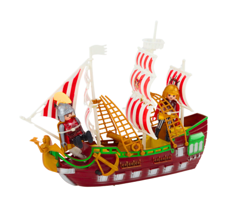 Roman Ship Romans Lights Sounds Catapult Palm Trees