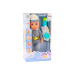 Baby Doll In Gray Pajamas Peeing Bottle Pacifier Sounds