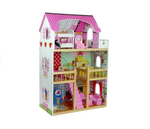 Wooden Dolls House "Melissa" Multi-Storey with 5 Rooms