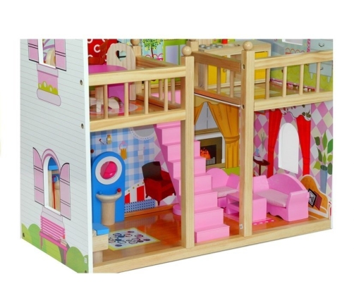 Wooden Dolls House "Melissa" Multi-Storey with 5 Rooms