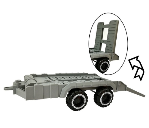 Tipper with trailer and Bulldozer 49 cm Construction site