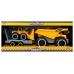 Tipper with trailer and Bulldozer 49 cm Construction site