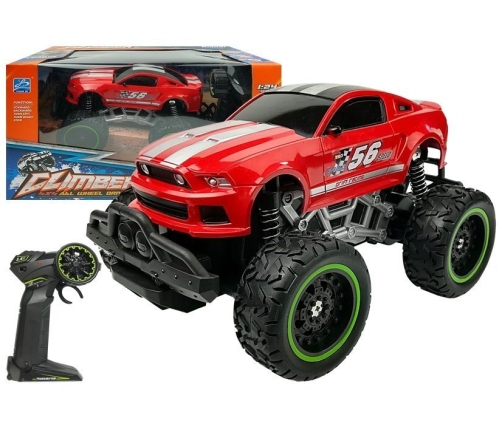 Remote controlled Car Off-road R/C Red High Wheels