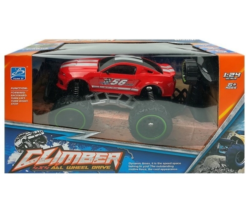 Remote controlled Car Off-road R/C Red High Wheels