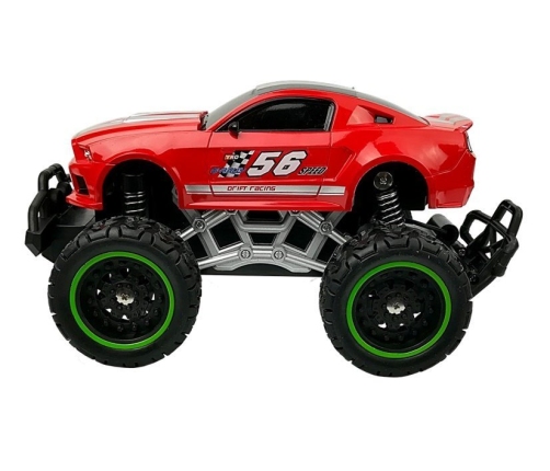 Remote controlled Car Off-road R/C Red High Wheels