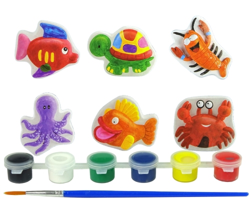 Sea Animals Turtle Crab Fish Plasterboard Painting Set