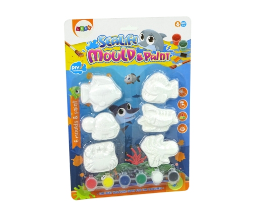 Sea Animals Turtle Crab Fish Plasterboard Painting Set