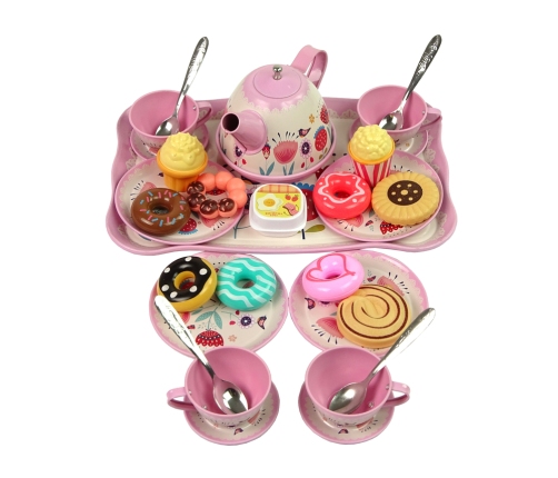 Sweet Tea Set Cups Plates Teapot Teapot