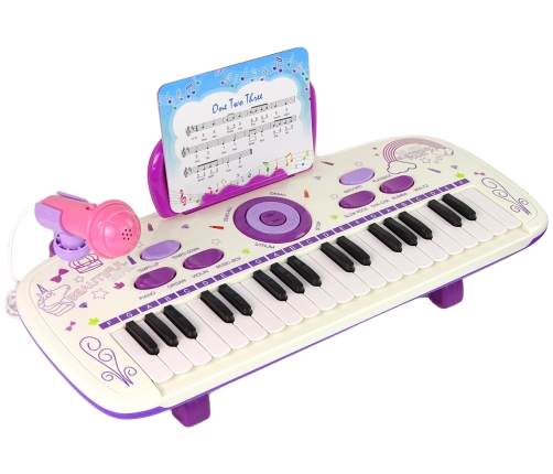 Electric Piano Keyboard For Kids Pink USB MP3 notes