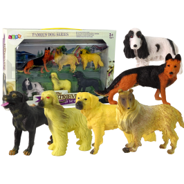 Set of 6 Figures  Purebred Dogs Famous Dog of the World