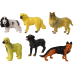 Set of 6 Figures  Purebred Dogs Famous Dog of the World