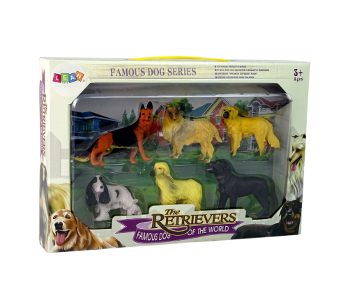 Set of 6 Figures  Purebred Dogs Famous Dog of the World