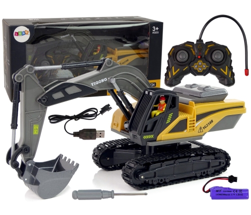 Caterpillar Remote Control Excavator 2.4G Yellow