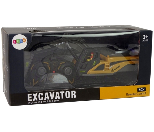 Caterpillar Remote Control Excavator 2.4G Yellow