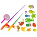 Game Fish Catching  Set Fish + Fishing Rod Fishing Game