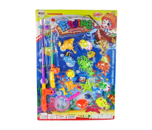 Game Fish Catching  Set Fish + Fishing Rod Fishing Game